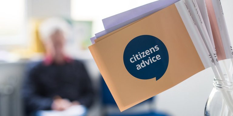image of flag with citizens advice logo