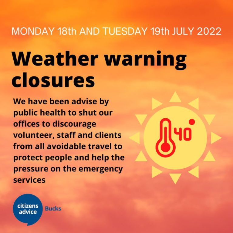 weather warning closure
